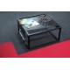 stolik kawowy metalowy z metalowym blatem No337