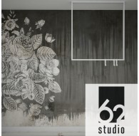 wieszak metalowy sufitowy rama kwadrat No11