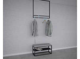 wieszak metalowy sufitowy rama kwadrat No11